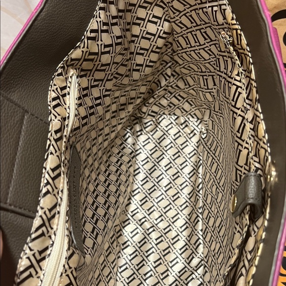 Tignanello Plum Pebbled Leather Tote Bag – Gold Hardware – Excellent Condition - Picture 8 of 15